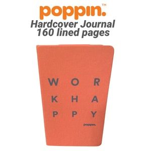 Poppin hardcover journal 160 lined pages new